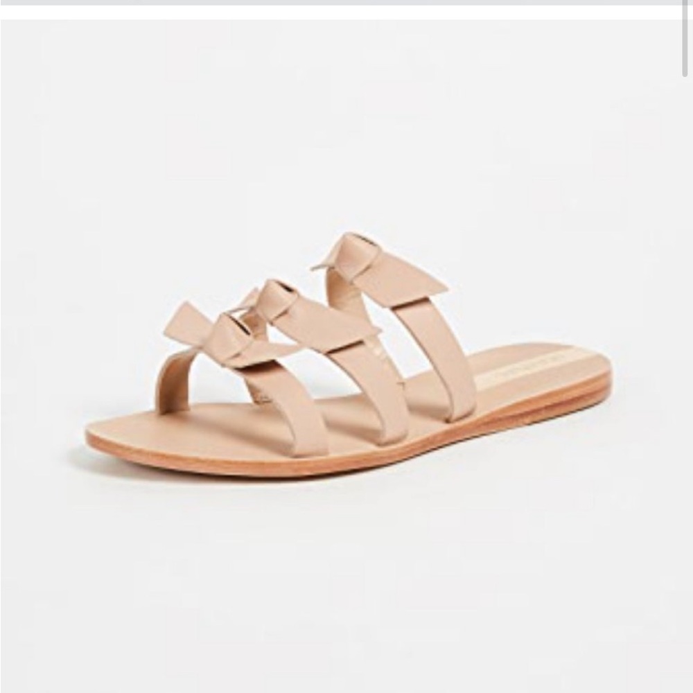 Kaanas Recife Flat Sandals Tan Leather 10